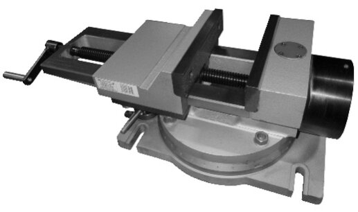 Тиски чугунные поворотные пневматические с гидравлическим  усилением 7201-0020-03250 мм